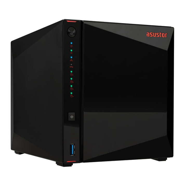Asustor AS5404T Nimbustor 4 Gen2-4 Bay NAS Netzwerkspeicher Gehäuse, Quad-Core 2,0GHz CPU, 4xM.2 NVM