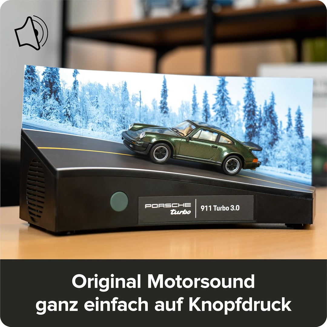 FRANZIS 67233 - Porsche 911 Turbo Adventskalender - Modellbausatz im Massstab 1:43, inkl. Soundmodul