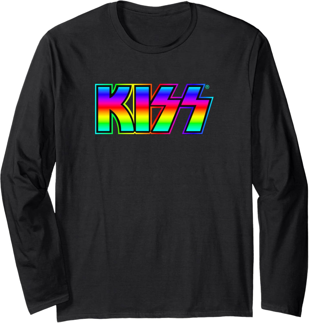 KISS - Verrücktes Nachtlogo Langarmshirt