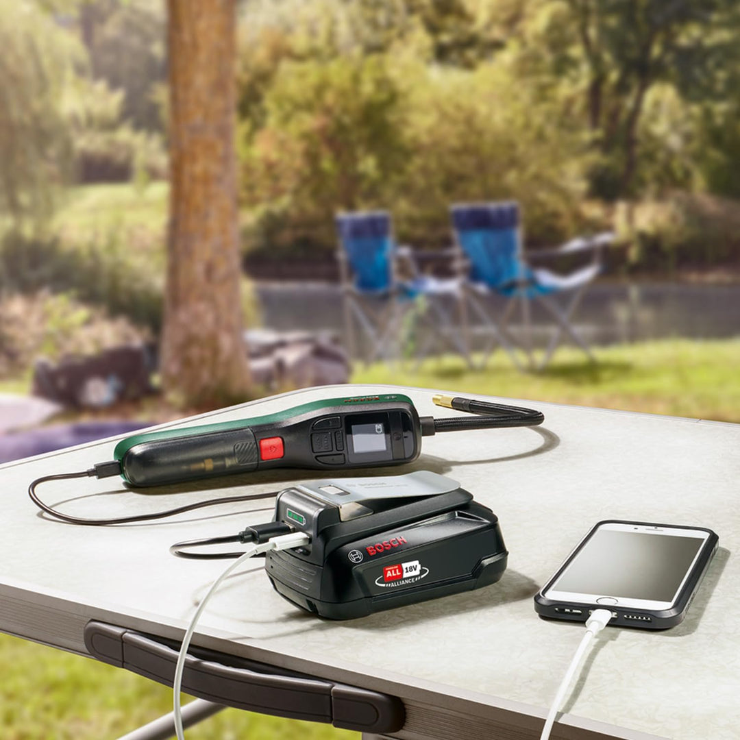 Bosch USB Adapter UniversalUSB 18V-45 (für vielseitiges Laden; USB-C/USB-A Power Adapter/Power Bank;