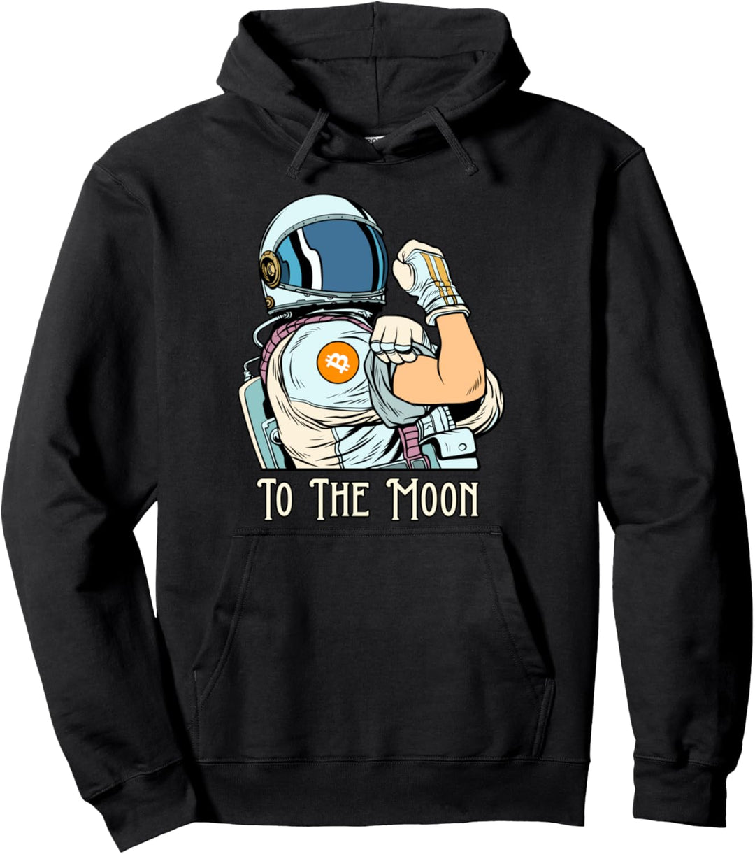 Crypto Currency Talk Link - Fun Bitcoin We Can Do It Merch Pullover Hoodie