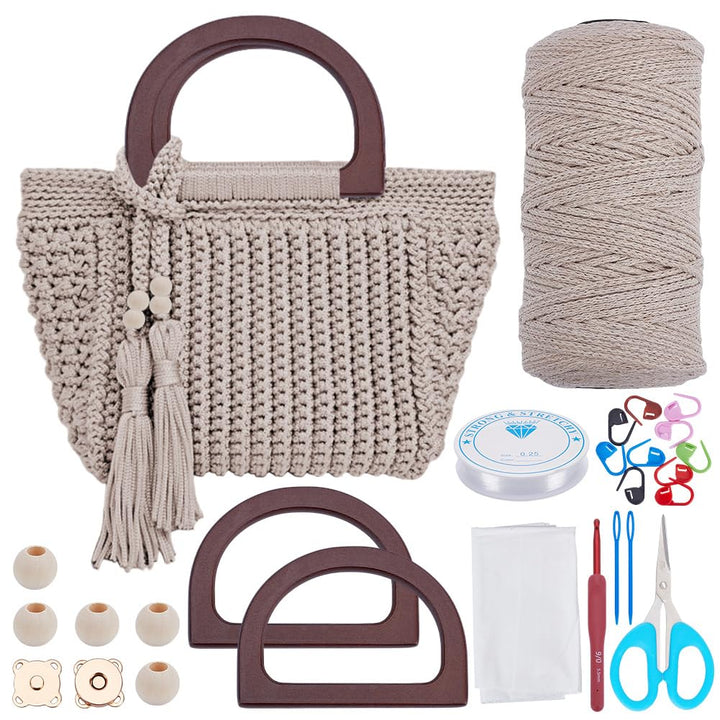 INFUNLY DIY Häkeltaschen Set für Anfänger und Erwachsene Mit Schritt für Schritt Videoanleitungen, Q