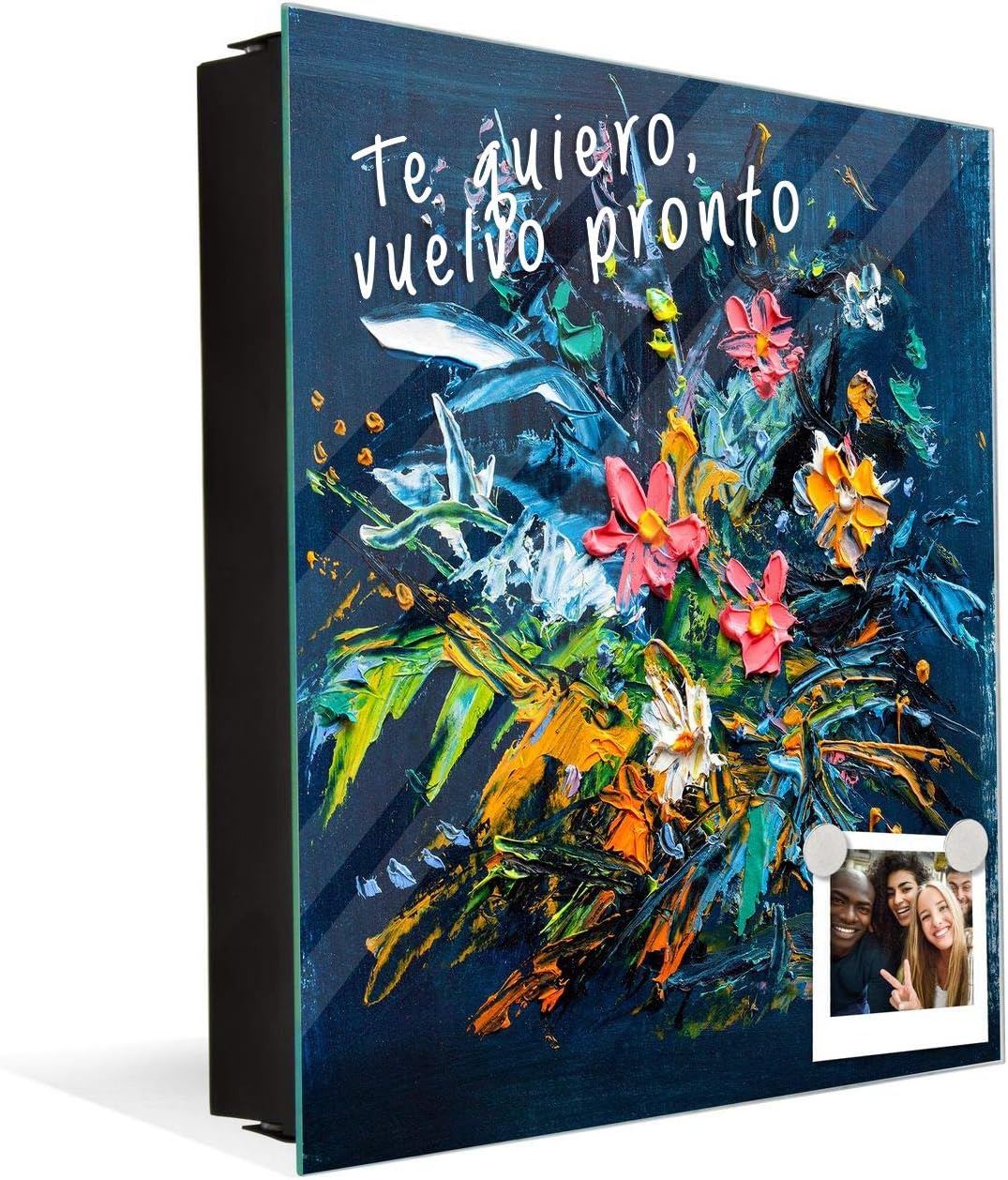 Concept Crystal Schlüsselbox und magnetisches Whiteboard K08 Blumenstrauss Rechte Öffnung Blumenstra