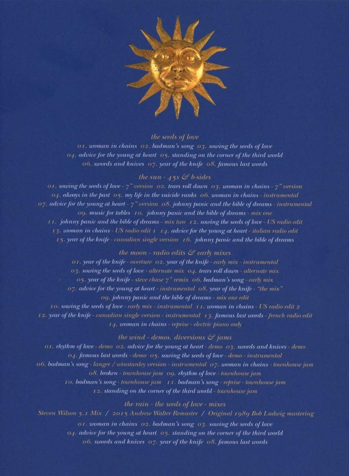 The Seeds of Love (Ltd. Super Dlx. 4CD+Blu-ray Audio), Audio-CD