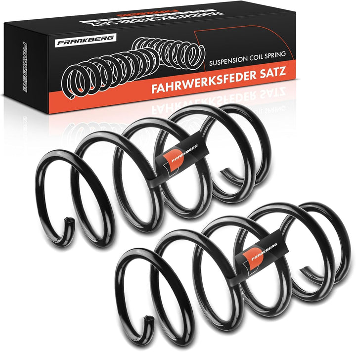 Frankberg 2x Federn Fahrwerksfeder Vorderachse Kompatibel mit Golf V 1K1 2.0L 2004-2008 Golf VI 5K1