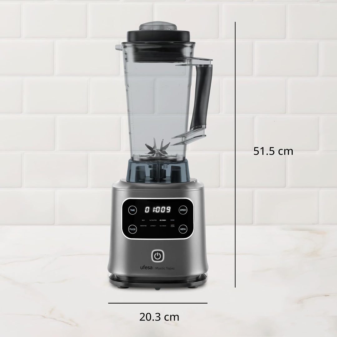 Ufesa Mystiz Topaz Standmixer, 2000W Leistung, 2L Tritan-Krug, Elektronische Geschwindigkeitssteueru