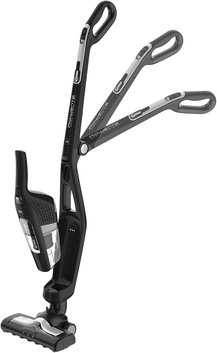 Rowenta RH6735WH Dual Force 2in1, kabelloser Stabstaubsauger, Schwarz Dual Force 2in1 schwarz, Dual