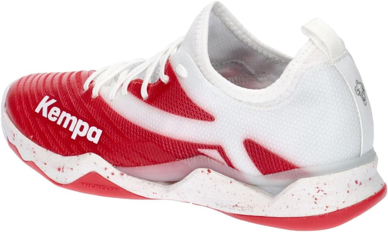 Kempa Wing Lite 2.0 Women Damen Handballschuhe, Sportschuhe, Turnschuhe 36 EU Weiss Rot, 36 EU Weiss