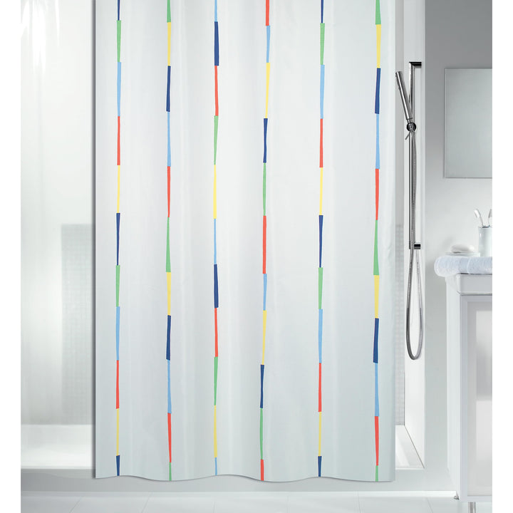 Spirella Anti-Schimmel Duschvorhang Dario Anti-Bakteriell, Waschbar, Wasserdicht Polyester 180x200cm