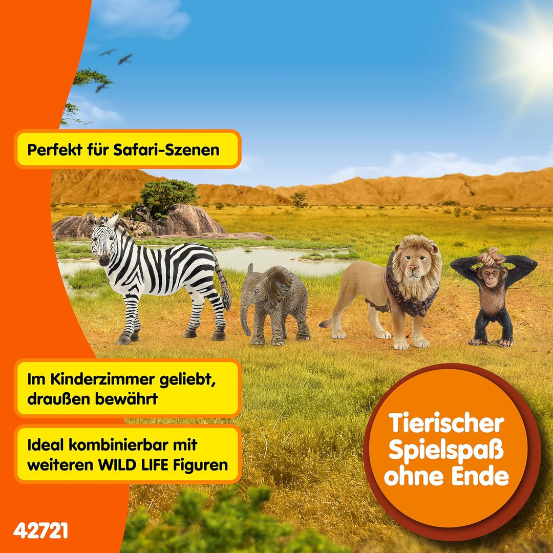schleich 42736 Wild Life "Afrika" Starter-Set , ab 3 Jahren, WILD LIFE - Spielfigur, 8 x 25 x 19 cm