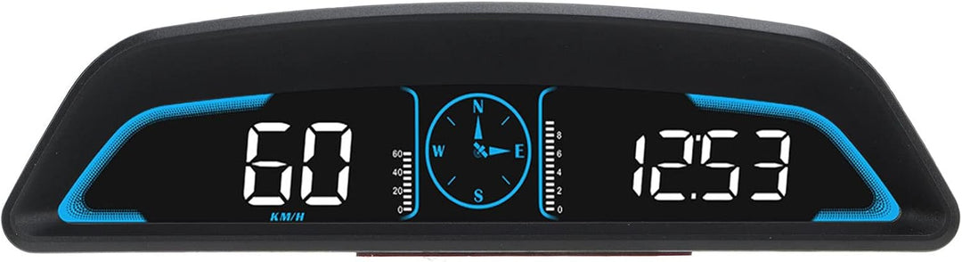 Universal-Auto-HUD-Display, Digitaler GPS-Tachometer mit Geschwindigkeitsalarm, Automatische Helligk
