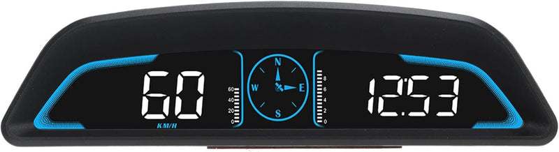 Universal-Auto-HUD-Display, Digitaler GPS-Tachometer mit Geschwindigkeitsalarm, Automatische Helligk