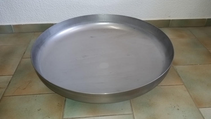 Czaja Edelstahl Klöpperboden Ø 80 cm aus rostfreiem Edelstahl, Feuerstelle, Feuerschale, Grill für G