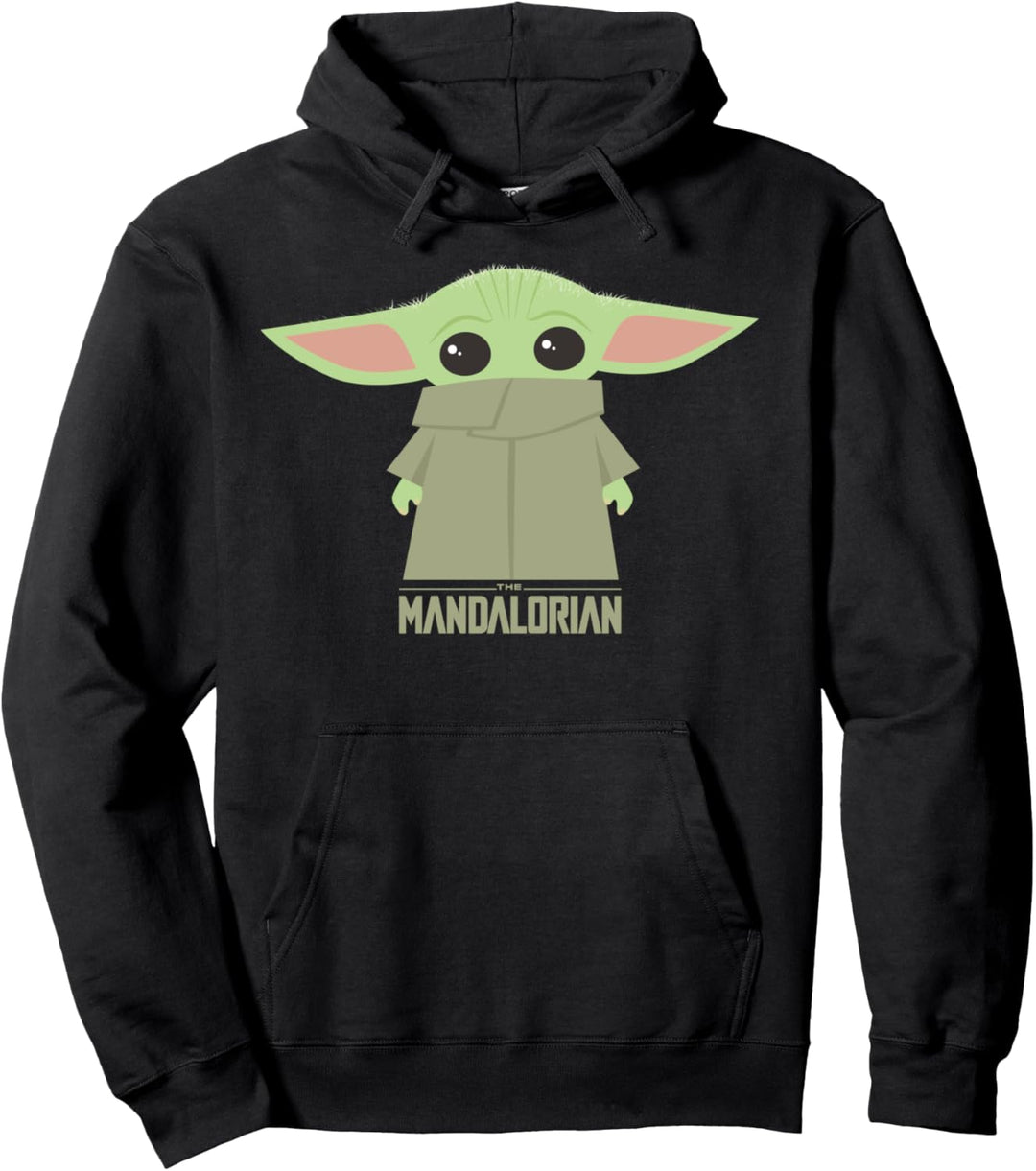 Star Wars The Mandalorian The Child Hidden Face Cute Cartoon Pullover Hoodie