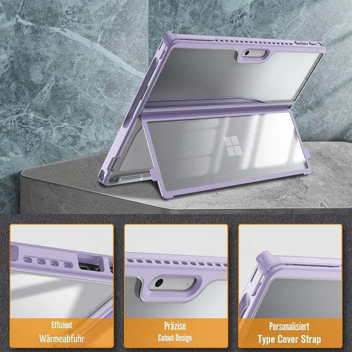 Fintie Hülle für Microsoft Surface Pro 9 / Pro 9 5G 13 Zoll 2022, Stossfeste Robuste Hartschalen Sch