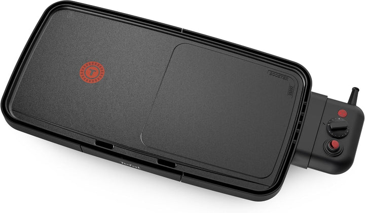 Tefal Plancha Booster Elektro-Plancha 2200 W, 2 Kochzonen, einstellbares Thermostat, grosse Kochfläc