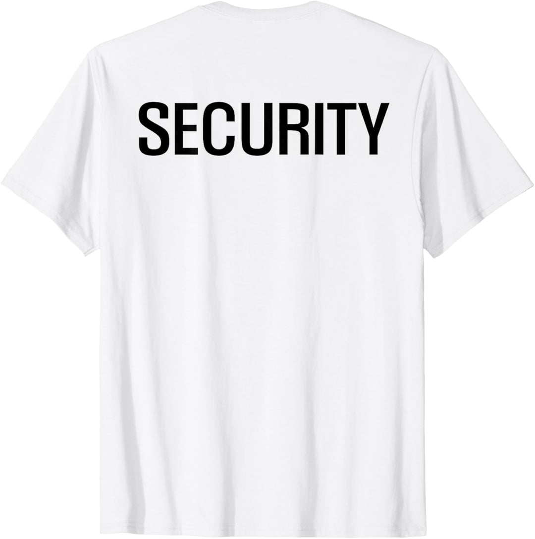 Englisch SECURITY Doppelseitiges Sicherheits personal T-Shirt