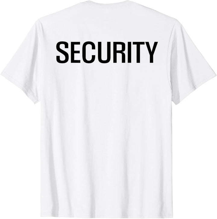 Englisch SECURITY Doppelseitiges Sicherheits personal T-Shirt