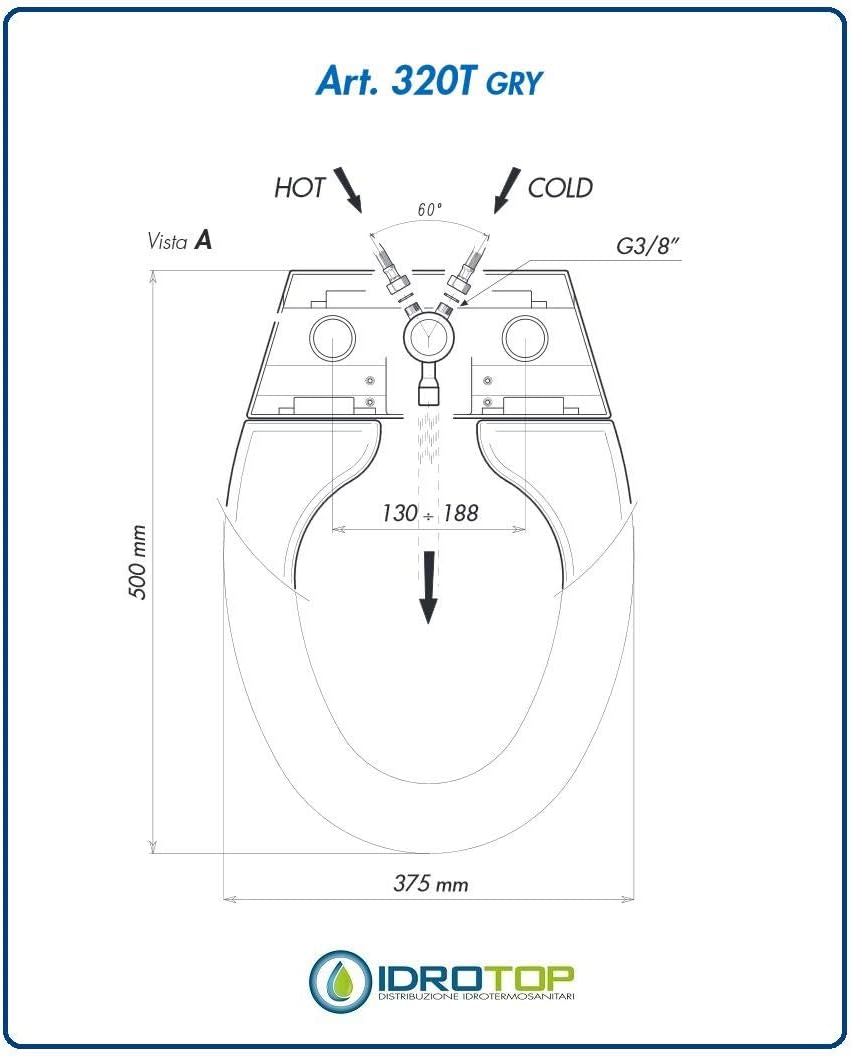 WC-Sitz mit Bidet mit Bidet-Funktion, Artikel 320TGRY