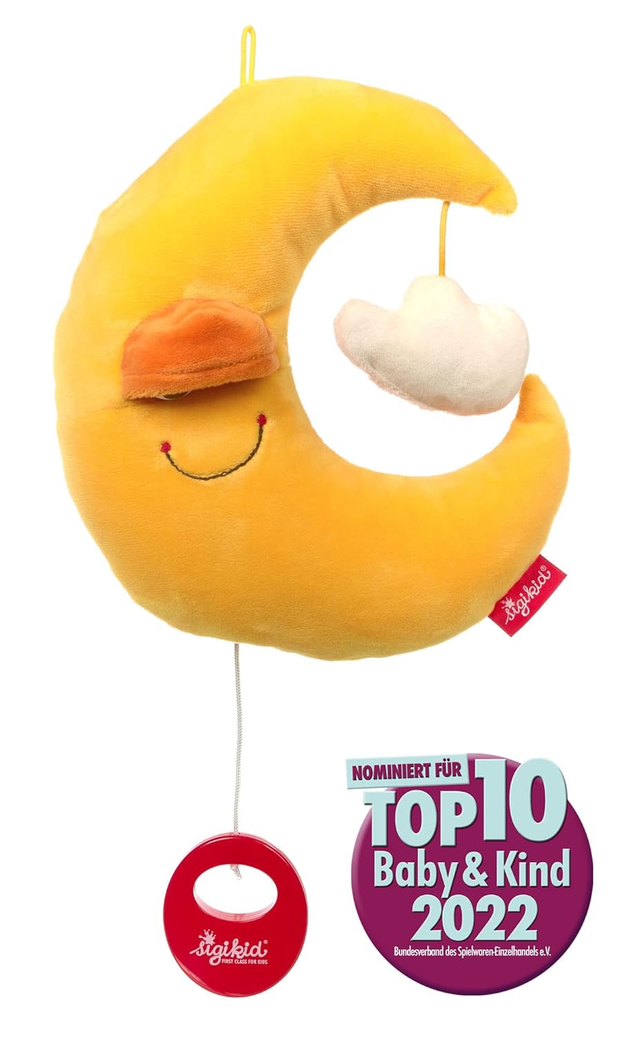 SIGIKID 42692 Spieluhr Gute Nacht Mond Musik Mädchen und Jungen Babyspielzeug empfohlen ab Geburt ge