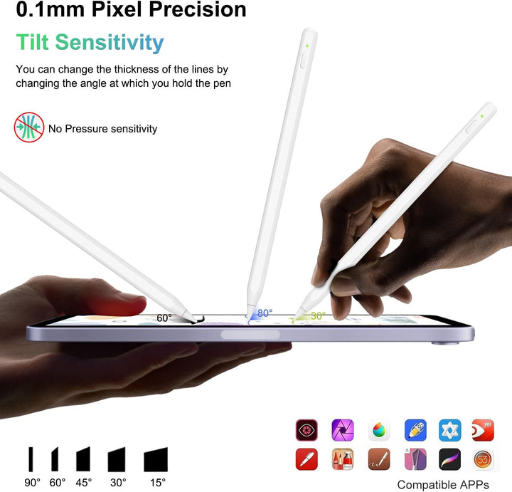 iPencil 2. Generation für iPad (2018-2023), Magnetische drahtlose Aufladung Stift für iPad Mit Handf