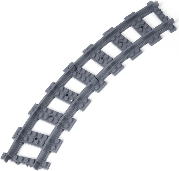 HOTUT City Schienen, 32 Stück City Zug Schienen Set, Bausteine Zug Schienen Set Kompatibel mit dem M