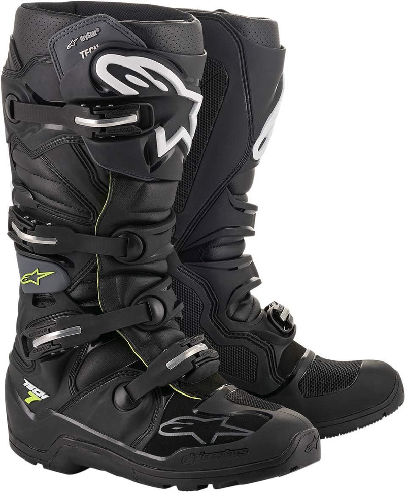 Alpinestars Herren Tech 7 Enduro Stiefel Schwarz Grau 47 EU, Schwarz Grau 47 EU