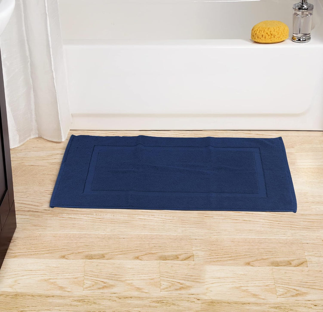 Utopia Towels Badematten mit Baumwollbändern, Marineblau, [kein Badezimmerteppich], 100% ringgesponn