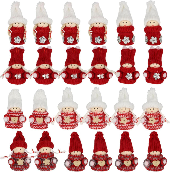 CREOLOGIC Mini-Wichtel Figur 7cm · Baumschmuck· Weihnachtsdekoration · Wintermütze · Deko · Wichtelg