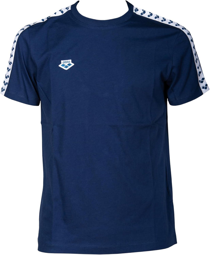 ARENA Unisex Herren T-Shirt Team Stripe T-Shirt (1er Pack) M Marineblau, Weiss, Marineblau, M Marine