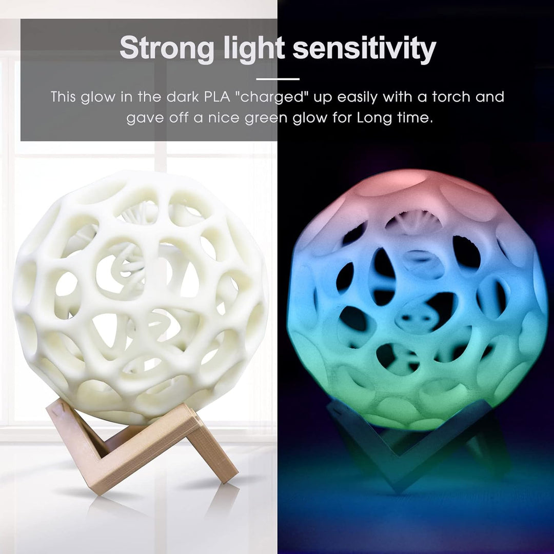 iSANMATE Filament 1,75 PLA Glow in the Dark Multicolor, PLA Filament 3D Drucker Filament 1kg Spule,