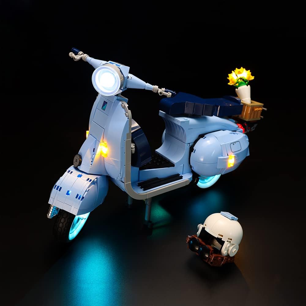 Kyglaring Led Licht Kompatibel mit Lego Vespa 125 10298 Bausteine, Fernbedienungs Beleuchtungszubehö