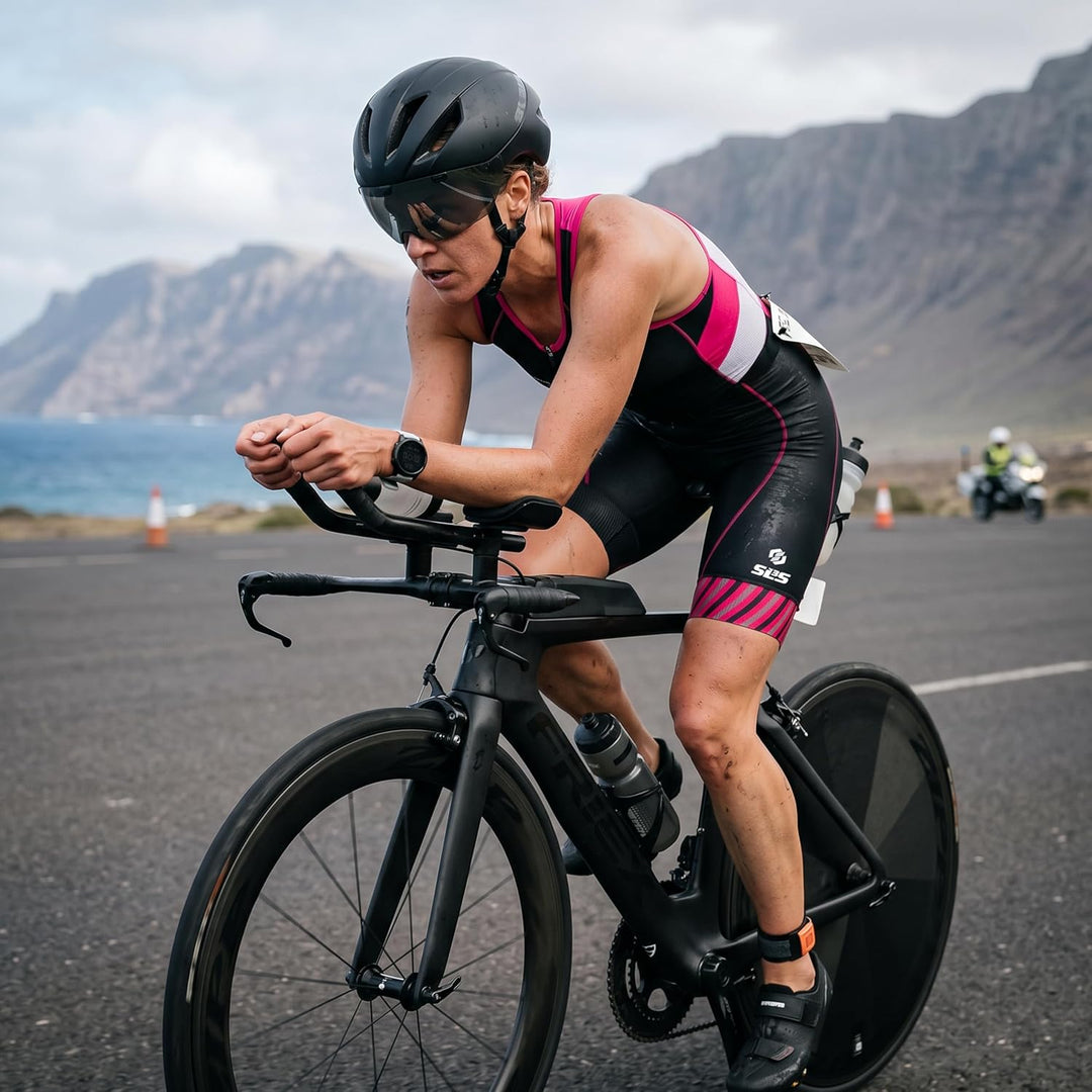 SLS3 Triathlon Anzug für Damen | Triathlonanzug | Trisuit | Triathlon Einteiler | FX Solid Schwimman