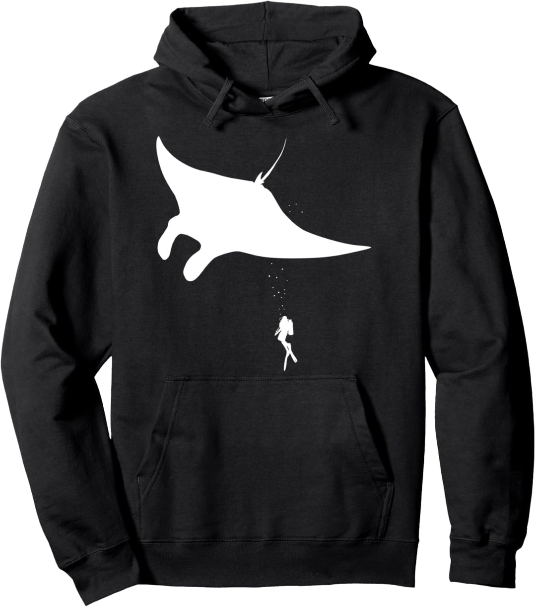 Rochen Manta Ray Taucher Pullover Hoodie