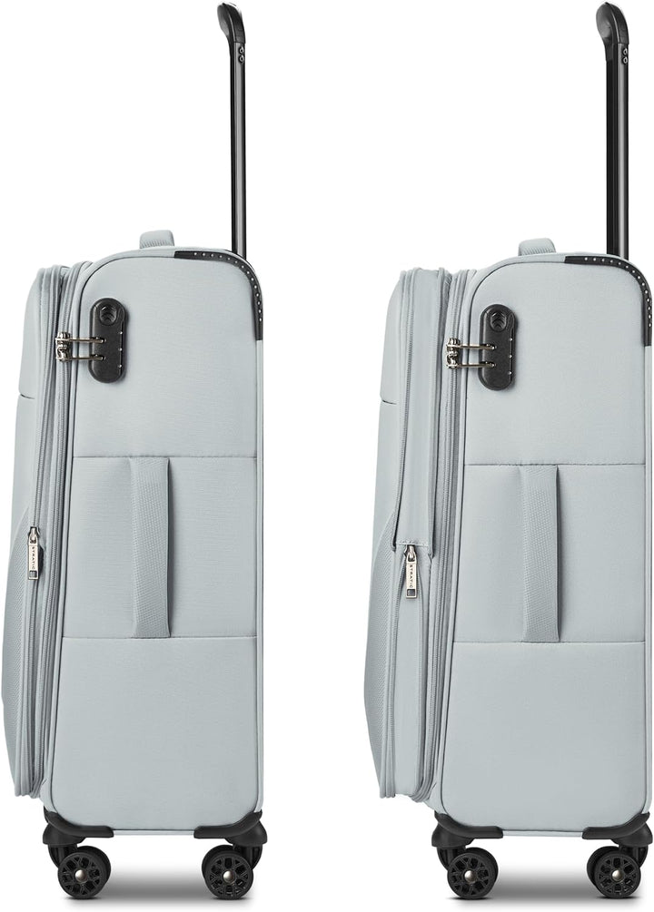 Stratic Check-in Koffer für Damen und Herren | mittelgrosser Trolley 42 x 26 x 65 cm aus hochwertige