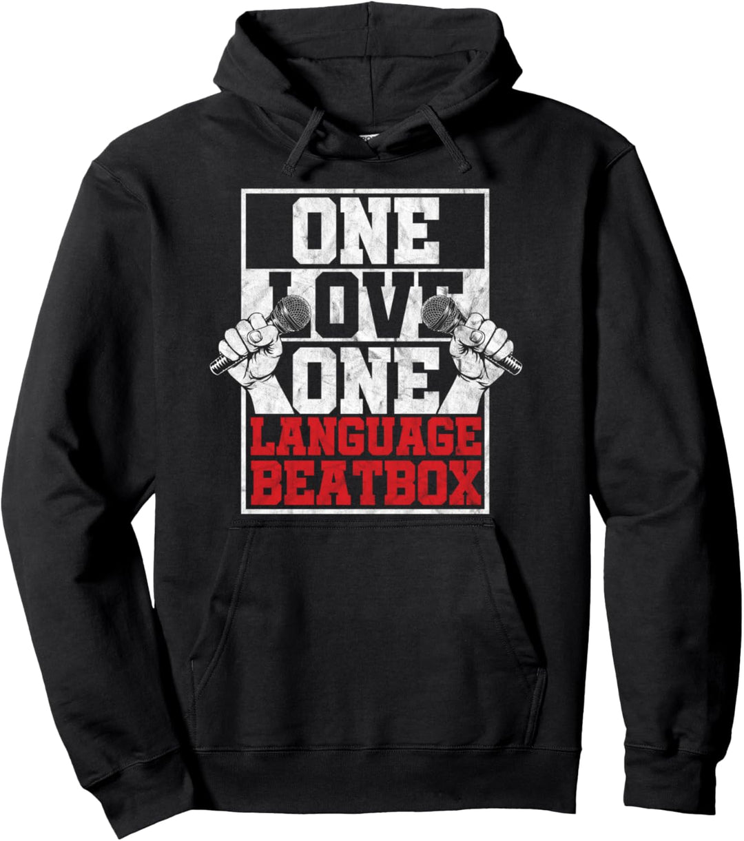 Rap Beatbox Sänger Cooler Künstler Ghetto Hiphop Beatboxer Pullover Hoodie