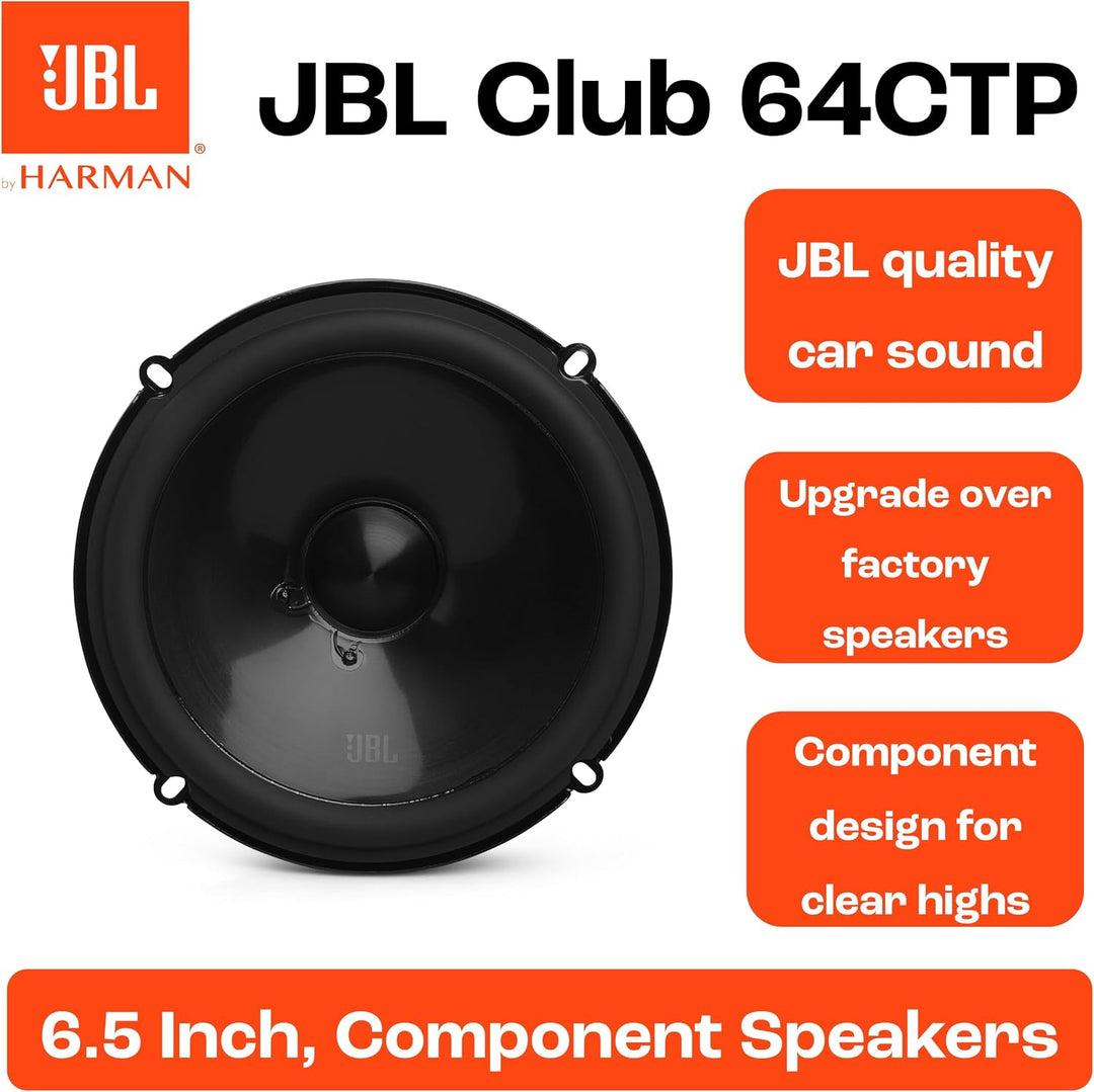 JBL Club Gen3 64CTP 6.5'' (16cm) Lautsprecher Compo-Satz, Schwarz