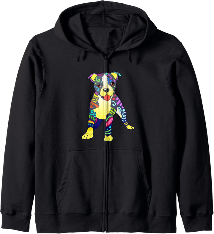 Cute Boston Terrier Welpen Geschenk Boston Terrier Welpe Kapuzenjacke