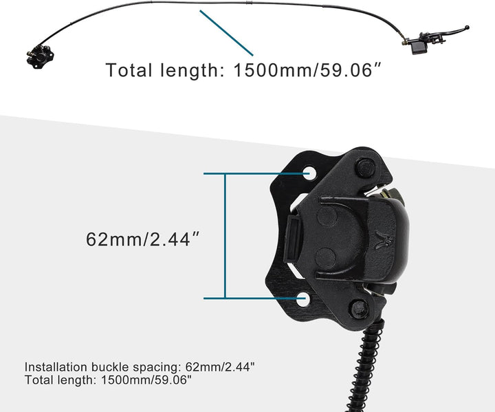 GOOFIT Vordere Scheibenbremse Bremsanlagen Ersatz Für 50cc 70cc 90cc 110cc 125cc 150cc 200cc 250cc T