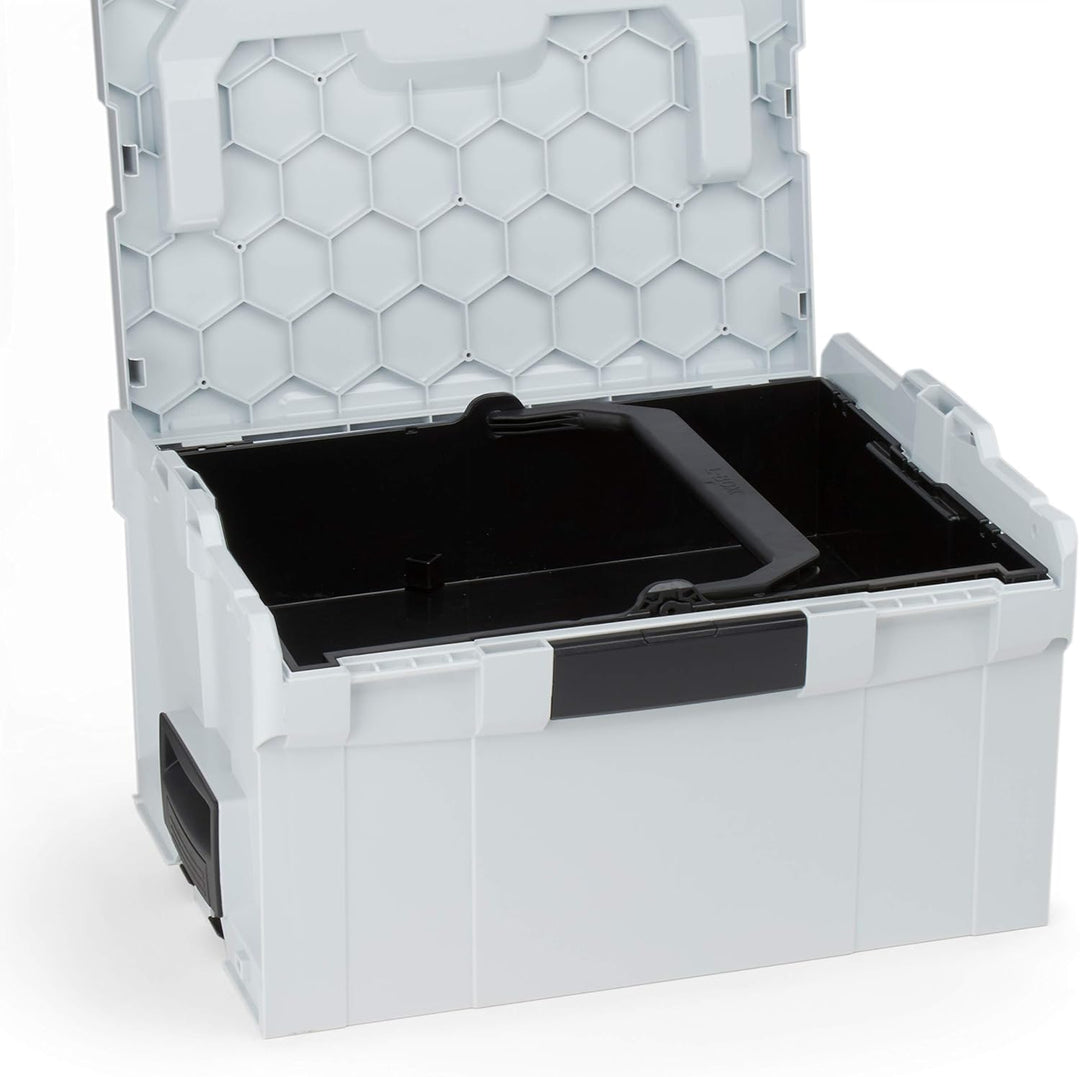 Bosch Sortimo L-BOXX 238 Grösse 3 anthrazit | mit Einhängeeinsatz schwarz | Transportsystem Werkzeug