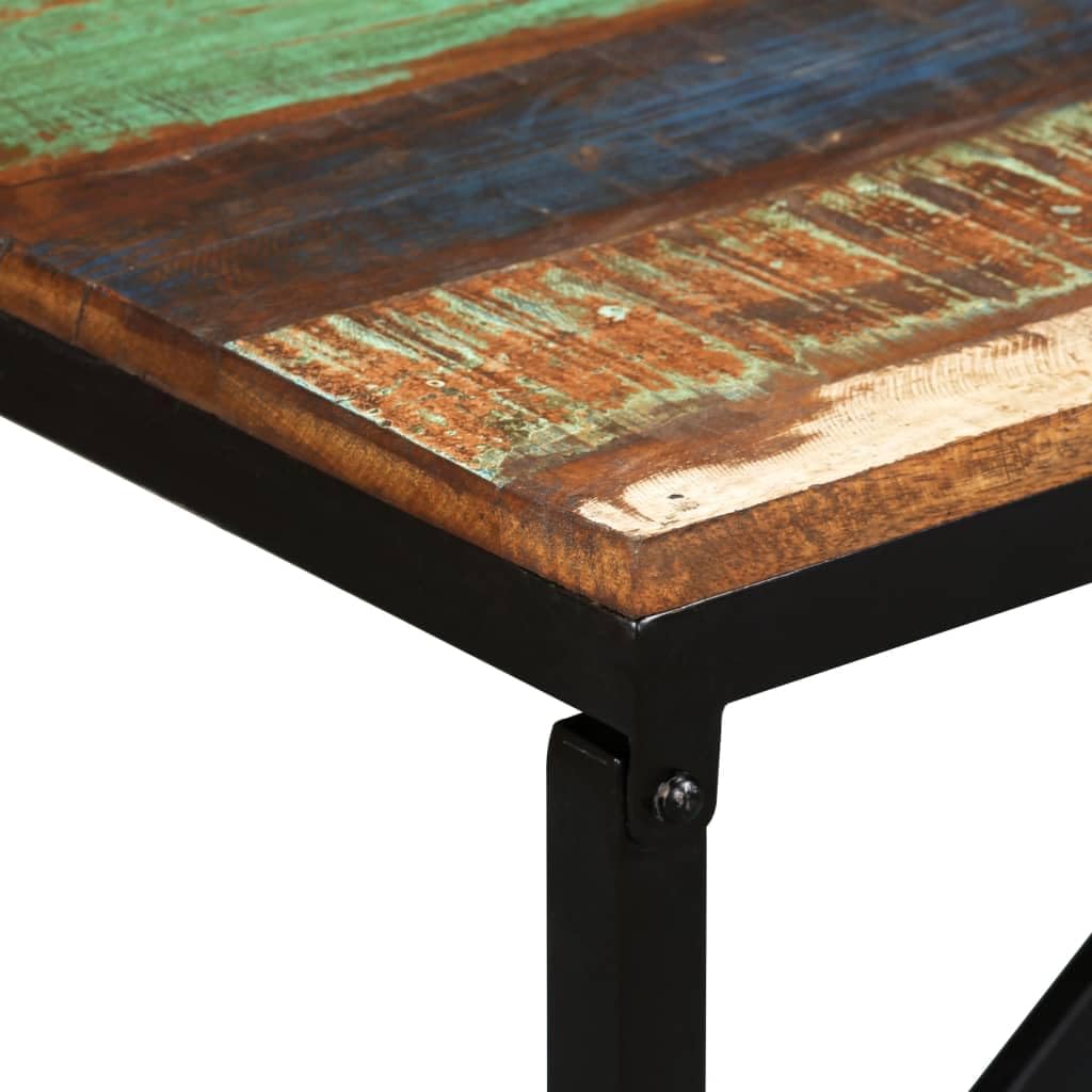 vidaXL Sitzbank Altholz Vintage 110x35x45cm Holzbank Wartebank Flurbank Bank Mehrfarbig 110 x 35 x 4