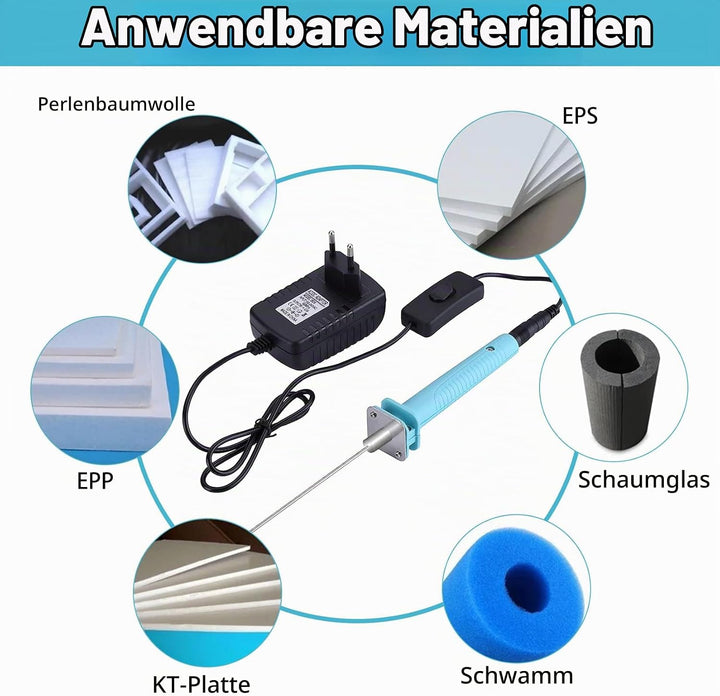 18W 10CM Elektrischer Styroporschneider, Elektrisches Styropor-Schneidwerkzeug AC110-240V Foam Cutte