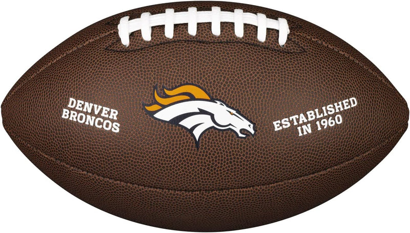 Wilson American Football MINI NFL TEAM SOFT TOUCH, Soft Touch-Mischleder OFFICIAL Denver Broncos, OF