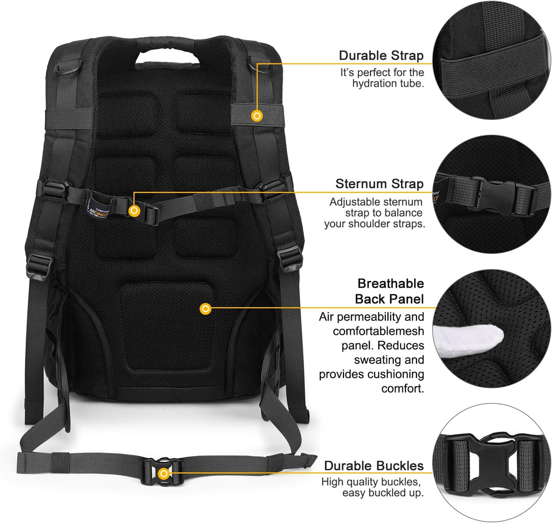 Mardingtop 28L/40L Militär Rucksack Wanderrucksäcke Trekkingrucksack Tactical Molle Rucksack für Cam