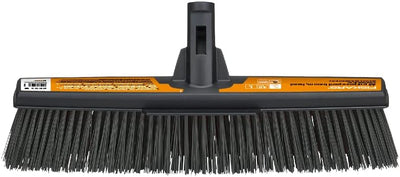Fiskars Allzweckbesen-Kopf mit Powerclean-Borsten, Breite: 47 cm, L, Kunststoff, Schwarz, Solid, 102