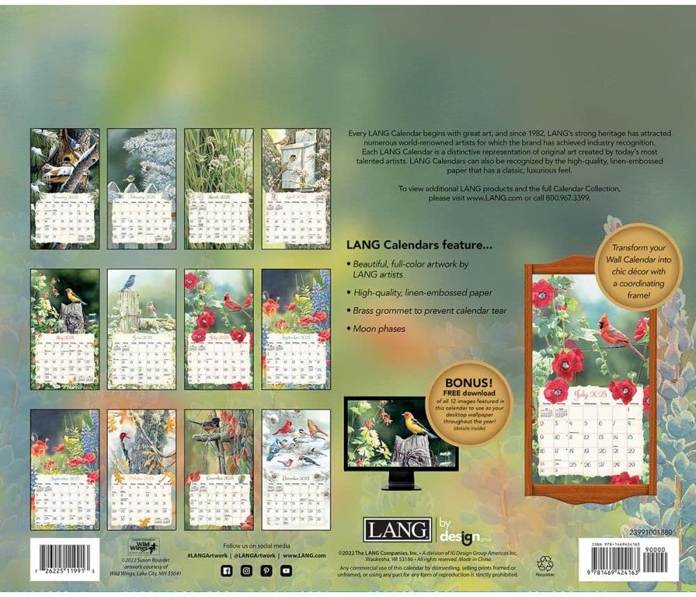 LANG SONGBIRDS™ Wandkalender 2023, 2023
