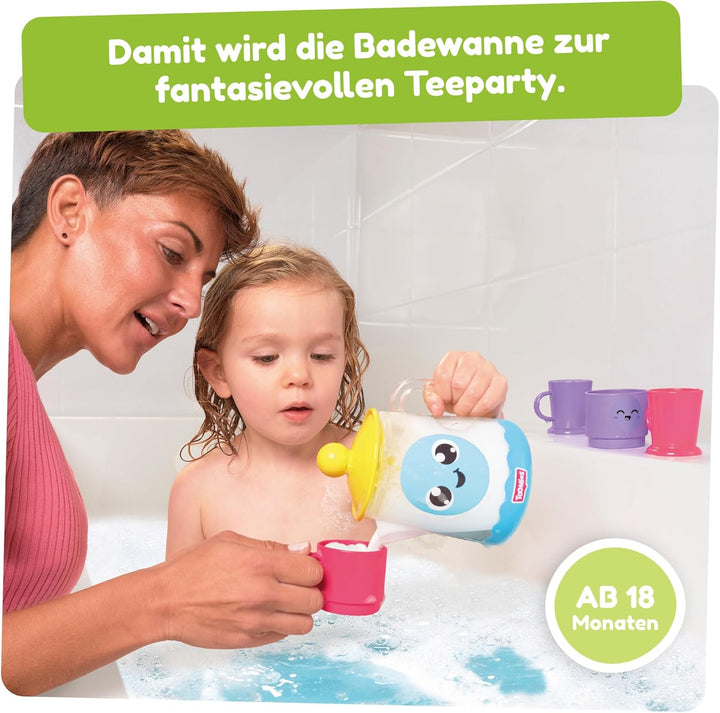 Toomies Bubble & Brew Bade-Set, schäumende Teekanne, fantasievolles Badespielzeug, Fördert Feinmotor
