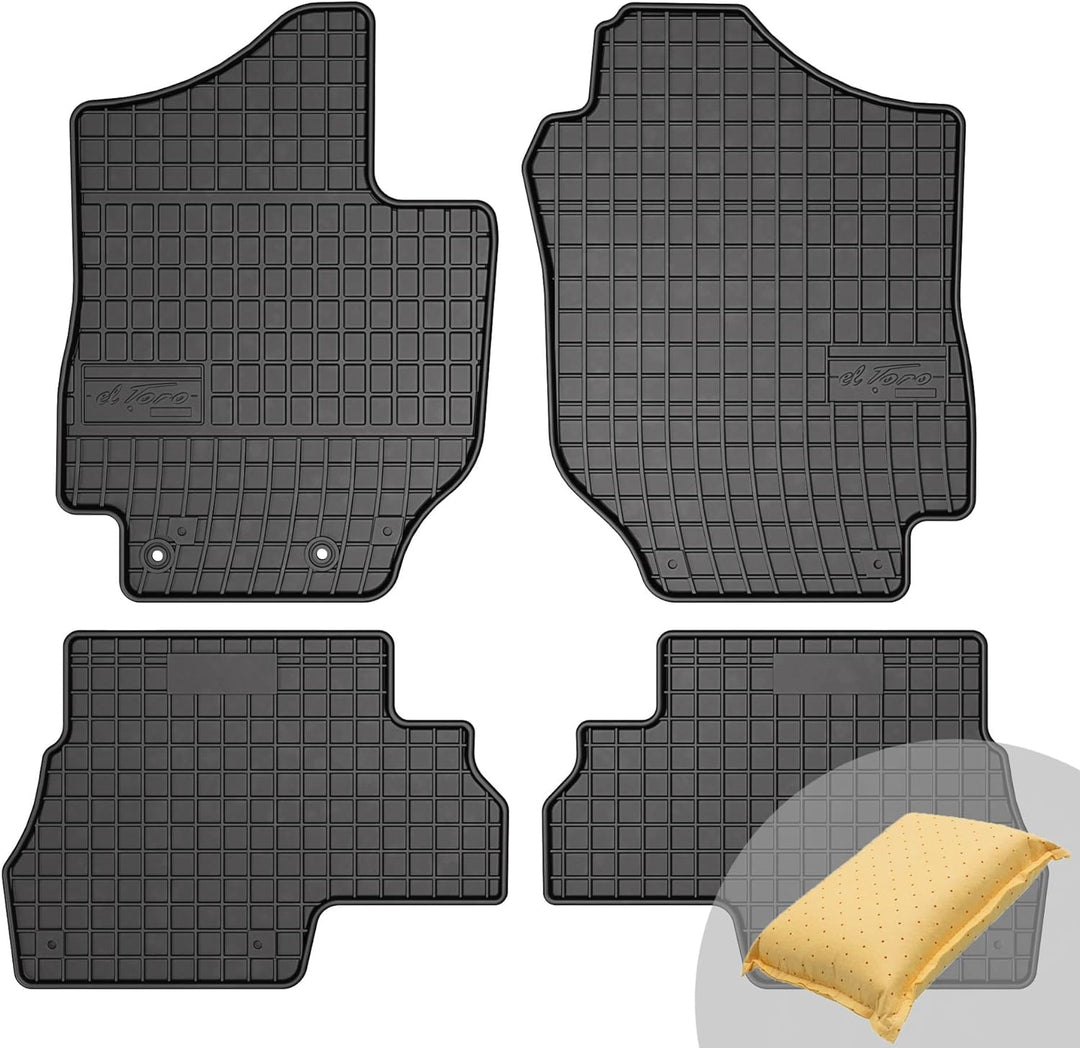 FROGUM EL Toro Gummimatten Ganzjähriges-Set von Autofussmatte Auto Fussmatten für Suzuki Jimny IV ab