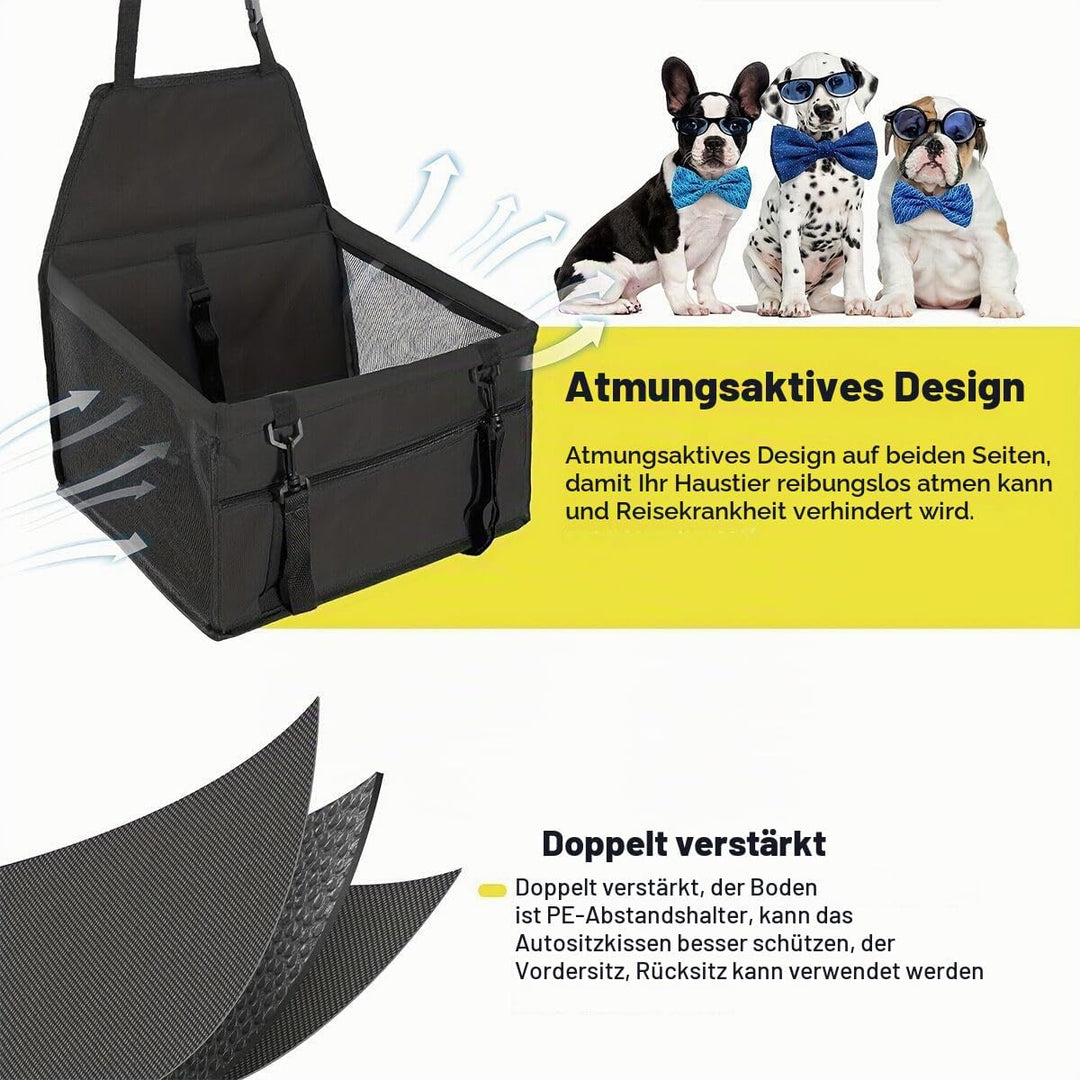 MENGQI Hundeautositz - Wasserdicht Atmungsaktiv Haustier-Auto-Matte, Sicherheit Booster, Waschbar Ma
