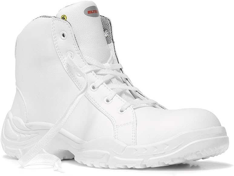 Elten Sicherheitsschnürstiefel "White Loop Mid" ESD S2, Grösse 43, 76016 43 EU, 43 EU